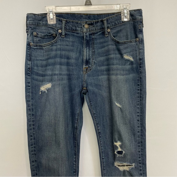 Abercrombie & Fitch Men's 31W 32L Rustin Athletic Slim Stretch Jeans - Picture 3 of 5